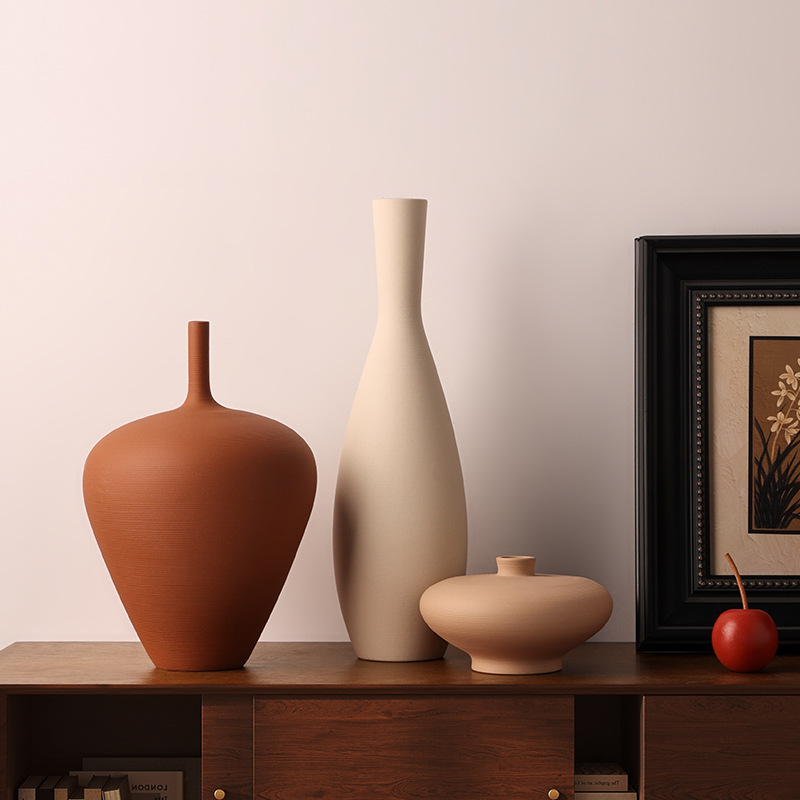 Pampas Grass Decor - CAPIRON-jarrón de cerámica Retro nórdico, decoración