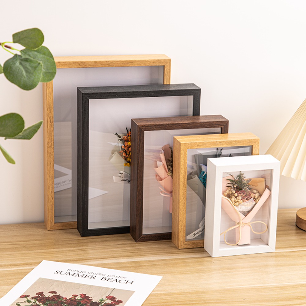 Bamboo Photo Frame - Marco de Exhibición Rectangular Duradero de