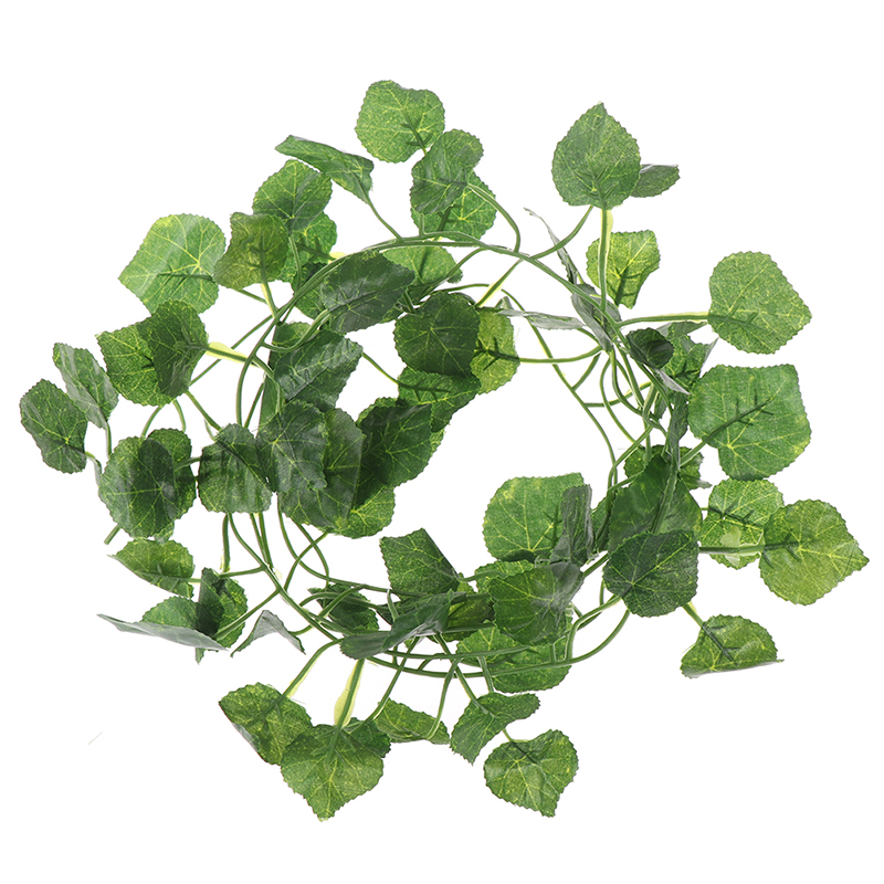 Rattan Plant Basket - Hoja de plantas verdes de vid