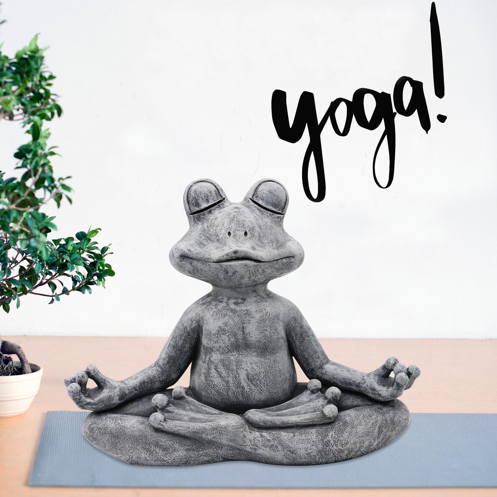 Estatuilla de rana de resina Z - Home Decor Za reseña y precio