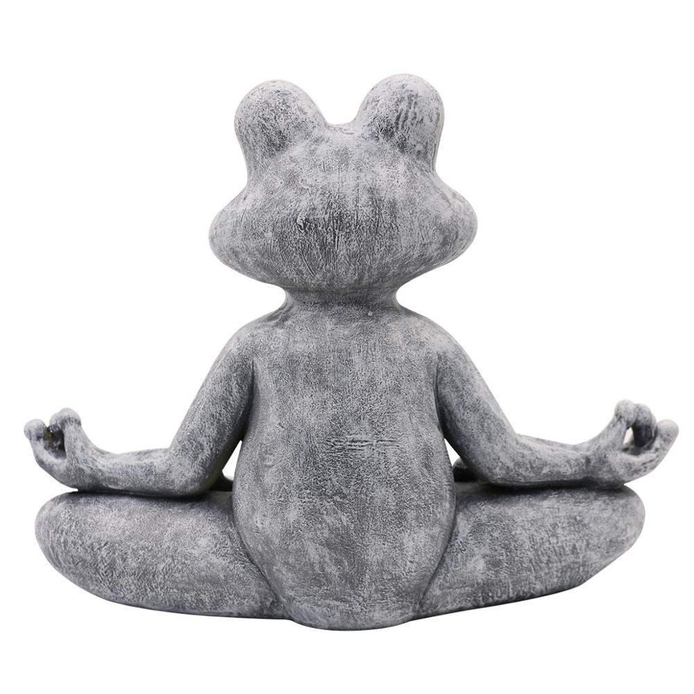 Estatuilla de rana de resina Z - Home Decor Za reseña y precio
