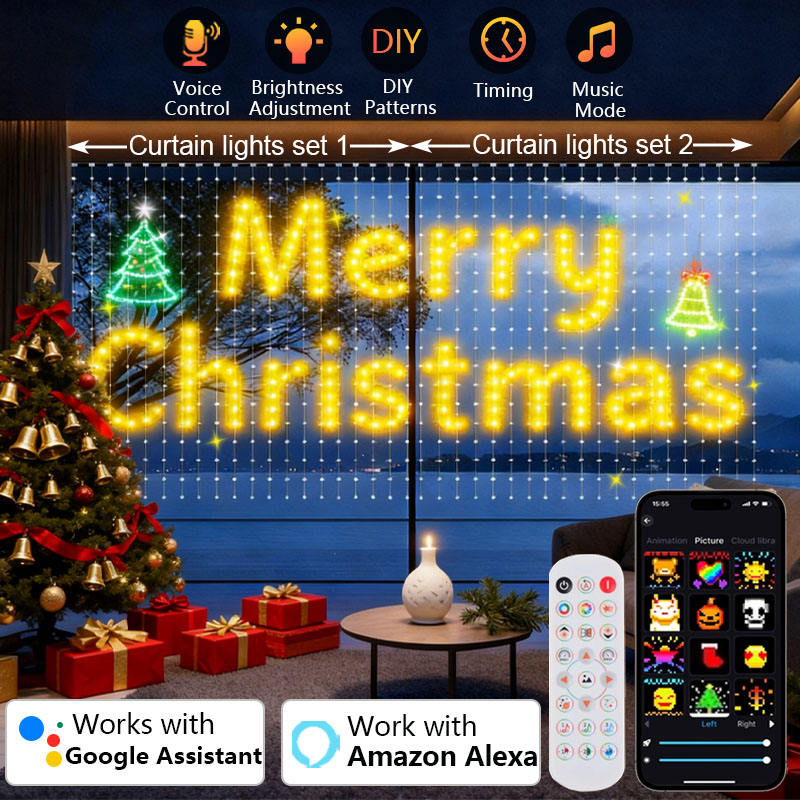 Cortina de luces inteligente d - Home Decor Free App reseña y precio