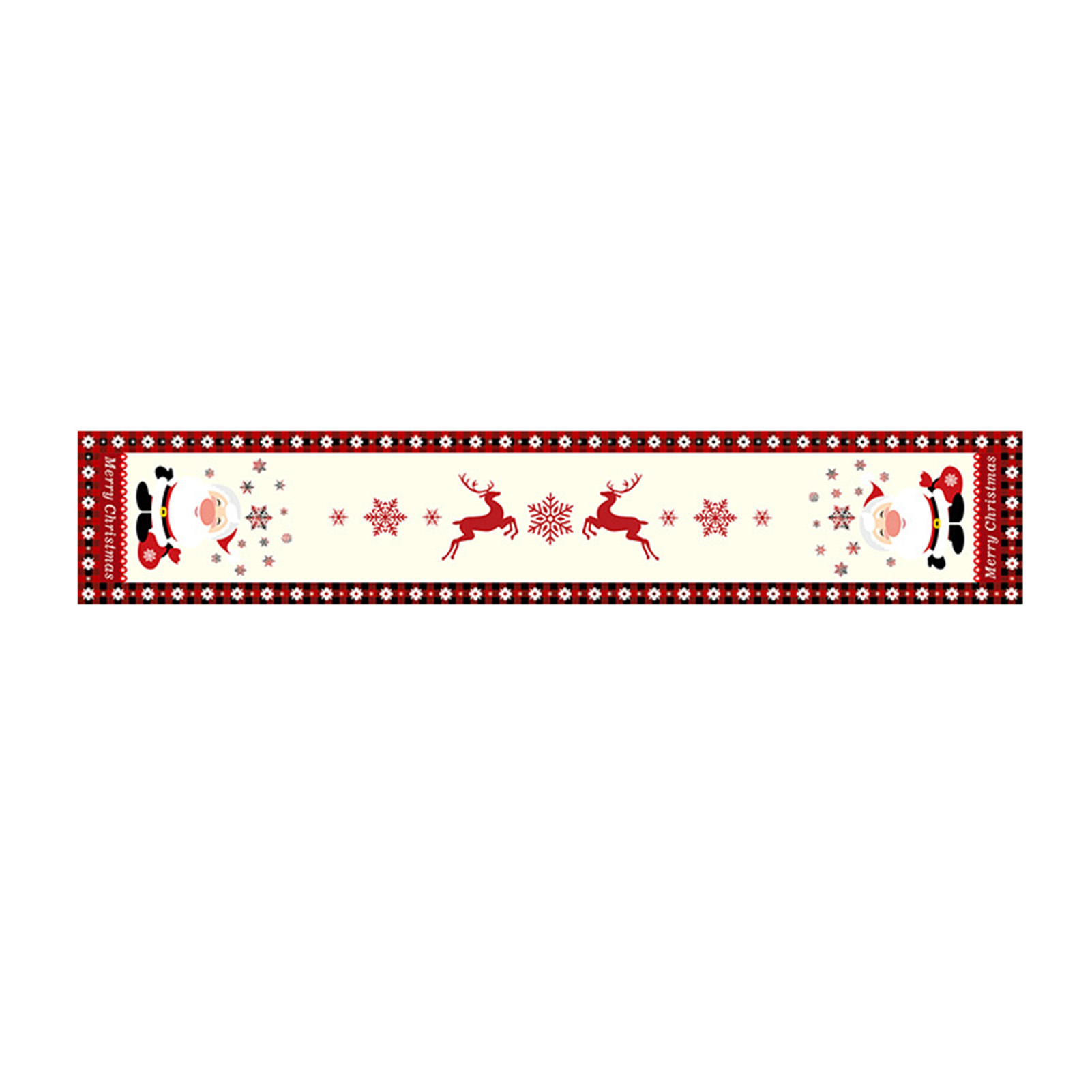 Camino de mesa navideño floral - Linen Table Runner reseña y precio