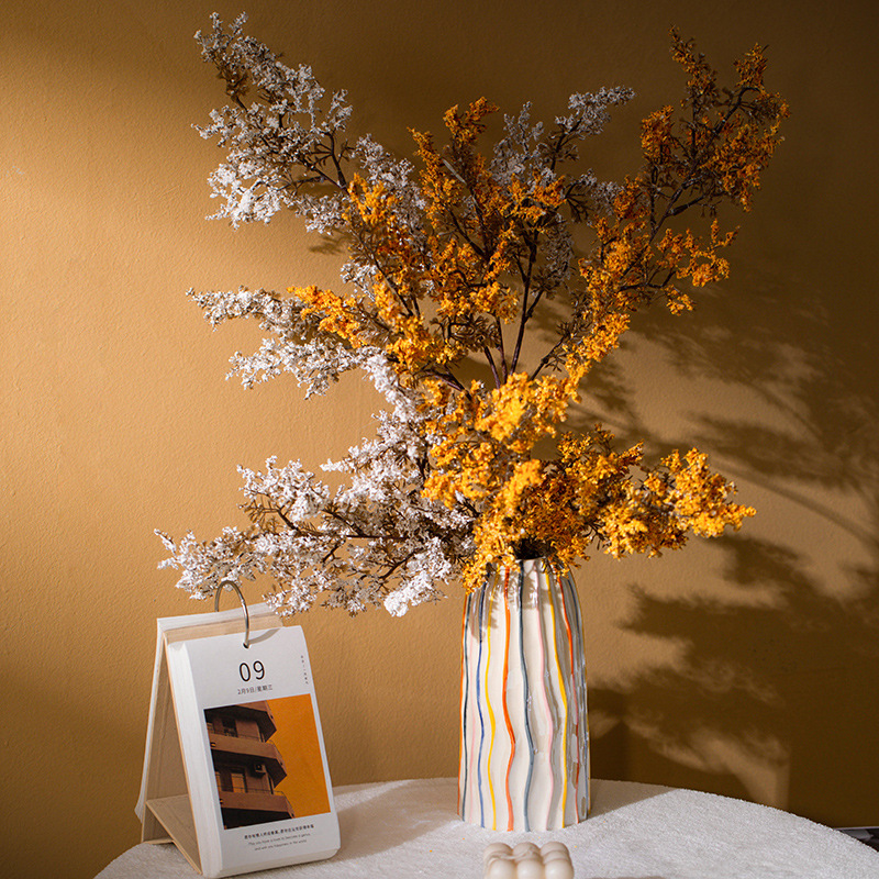 CAPIRON-jarrón de cerámica con - Pampas Grass Decor reseña y precio