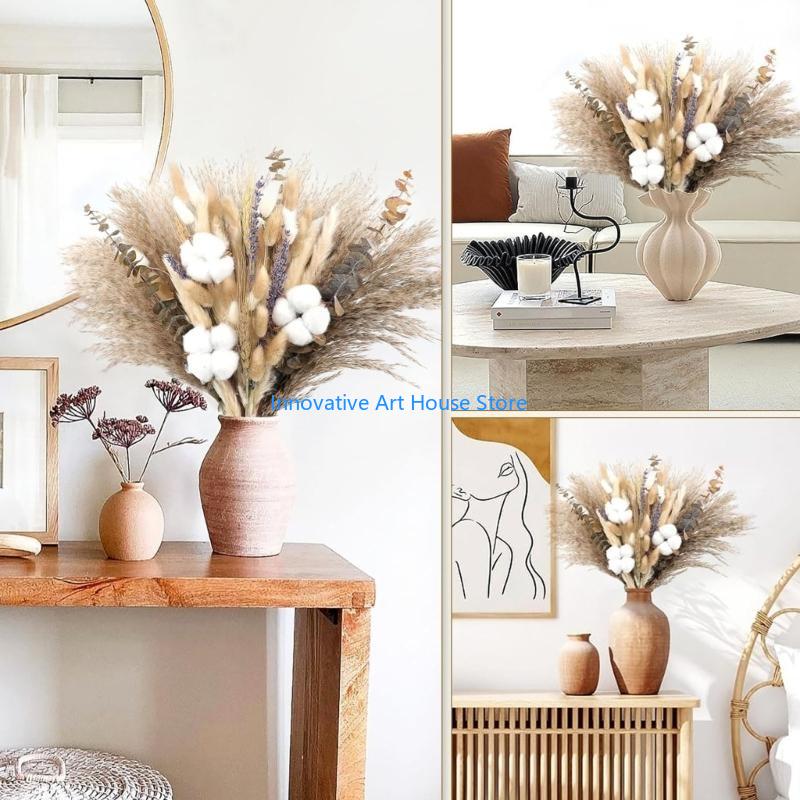 E1PC paquete flores secas reco - Pampas Grass Decor reseña y precio