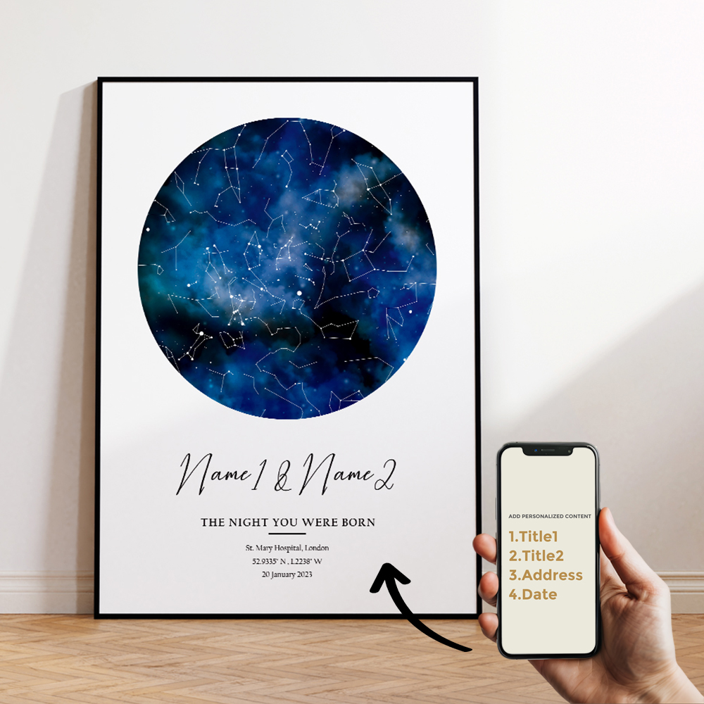 Mapa de estrella de cielo noct - Home Decor Theme reseña y precio